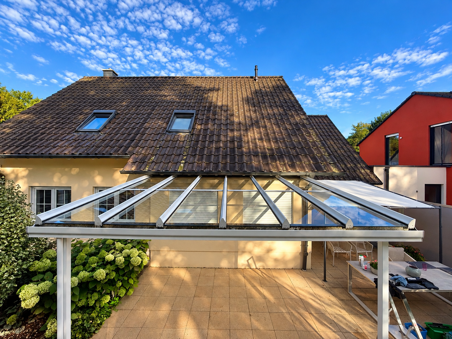 Nachher: Terrassendach