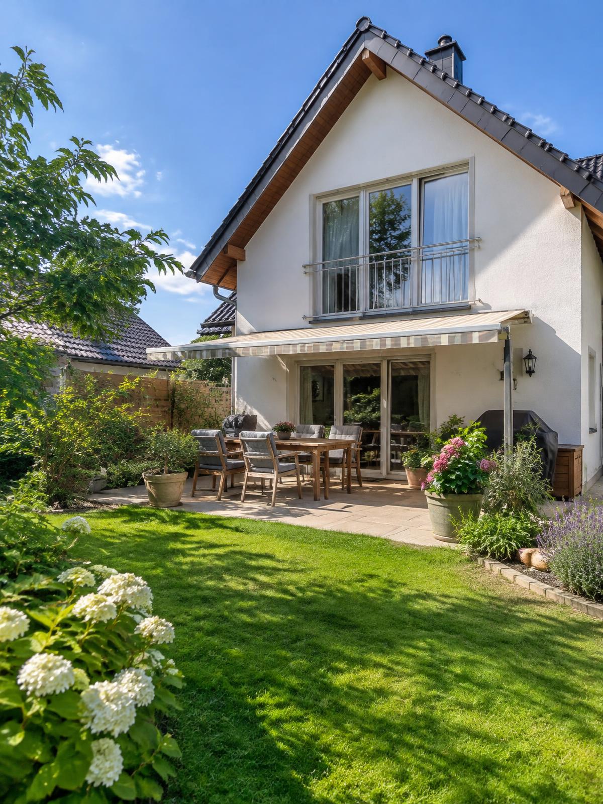 Gepflegtes Einfamilienhaus mit sauberer Terrasse